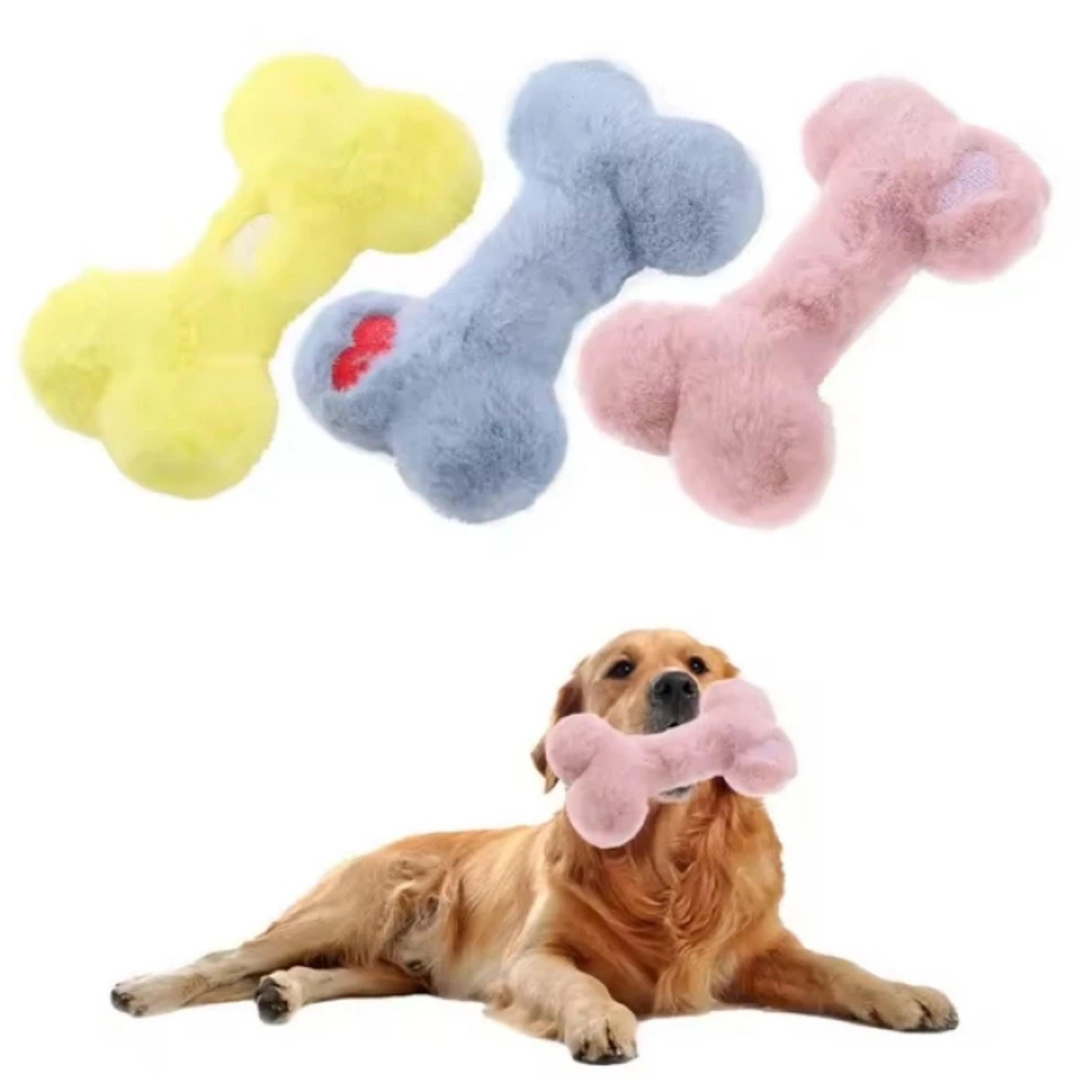 PELUCHE SONORO HUESITOS